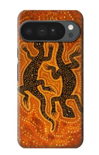 S2901 Lizard Aboriginal Art Hülle Schutzhülle Taschen für Google Pixel 10 Pro XL