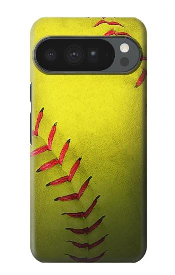 S3031 Yellow Softball Ball Hülle Schutzhülle Taschen für Google Pixel 10 Pro XL