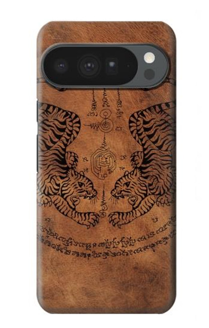 S3209 Sak Yant Twin Tiger Hülle Schutzhülle Taschen für Google Pixel 10 Pro XL