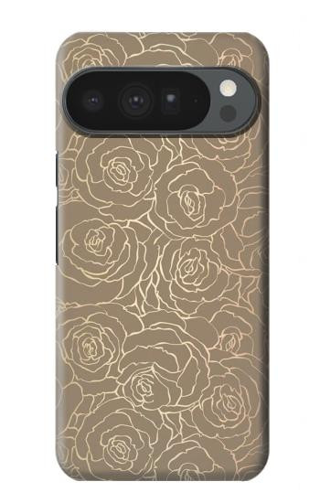 S3466 Gold Rose Pattern Hülle Schutzhülle Taschen für Google Pixel 10 Pro XL