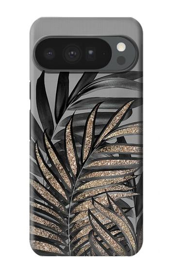 S3692 Gray Black Palm Leaves Hülle Schutzhülle Taschen für Google Pixel 10 Pro XL