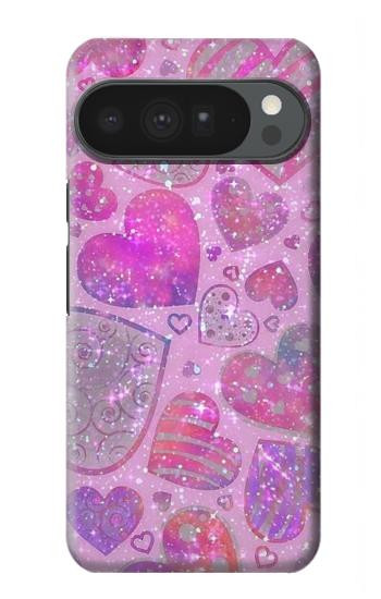 S3710 Pink Love Heart Hülle Schutzhülle Taschen für Google Pixel 10 Pro XL