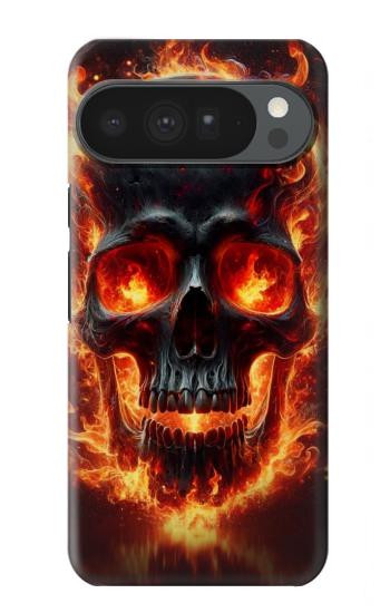S3986 Fire Skull Hülle Schutzhülle Taschen für Google Pixel 10 Pro XL