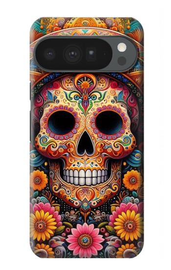 S3999 Mexican Skull Painting Hülle Schutzhülle Taschen für Google Pixel 10 Pro XL