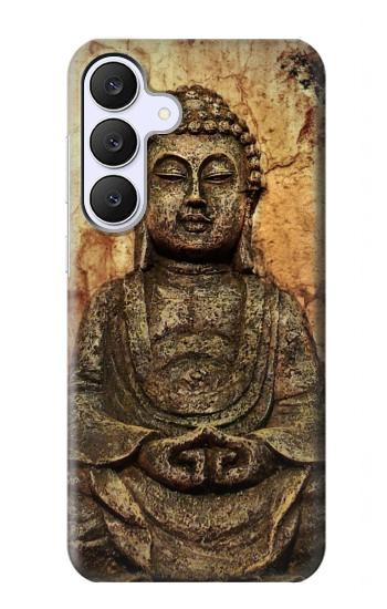 S0344 Buddha Rock Carving Hülle Schutzhülle Taschen für Samsung Galaxy S25 FE