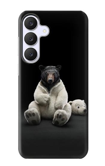 S0878 Black Bear Hülle Schutzhülle Taschen für Samsung Galaxy S25 FE