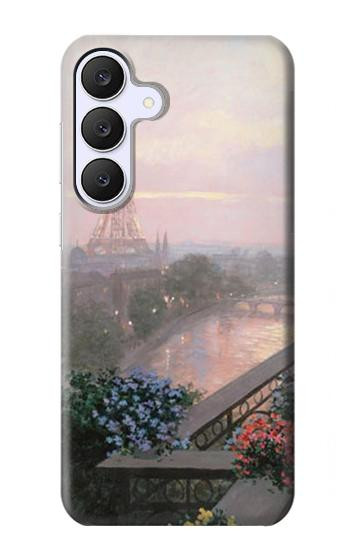 S1443 Terrace in Paris Eifel Hülle Schutzhülle Taschen für Samsung Galaxy S25 FE