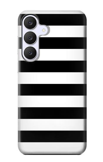 S1596 Black and White Striped Hülle Schutzhülle Taschen für Samsung Galaxy S25 FE, S26 FE