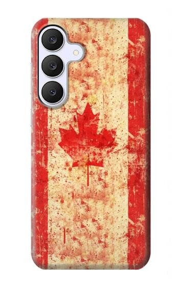 S1603 Canada Flag Old Vintage Hülle Schutzhülle Taschen für Samsung Galaxy S25 FE