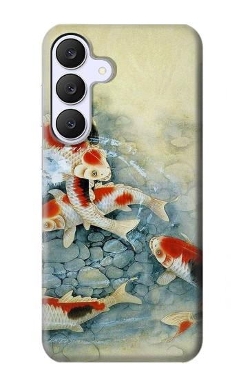S1654 Koi Carp Fish Art Painting Hülle Schutzhülle Taschen für Samsung Galaxy S25 FE