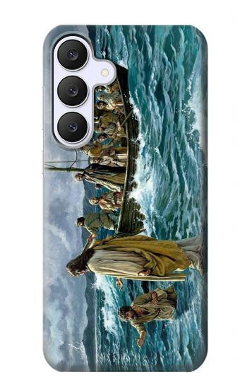 S1722 Jesus Walk on The Sea Hülle Schutzhülle Taschen für Samsung Galaxy S25 FE, S26 FE