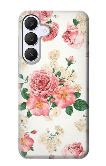 S1859 Rose Pattern Hülle Schutzhülle Taschen für Samsung Galaxy S25 FE