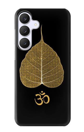 S2331 Gold Leaf Buddhist Om Symbol Hülle Schutzhülle Taschen für Samsung Galaxy S25 FE, S26 FE