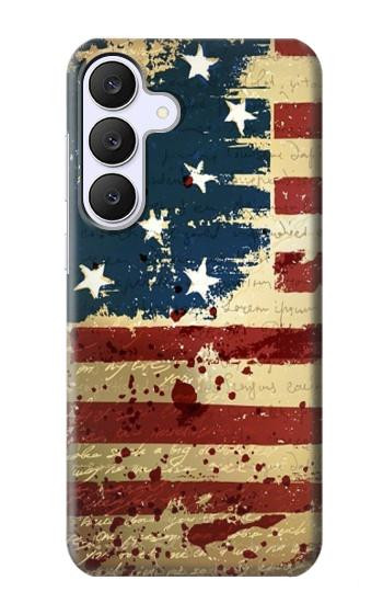 S2349 Old American Flag Hülle Schutzhülle Taschen für Samsung Galaxy S25 FE