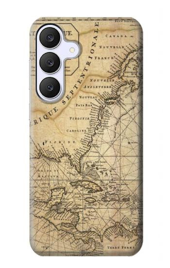 S2506 Exploration North America Map Hülle Schutzhülle Taschen für Samsung Galaxy S25 FE, S26 FE