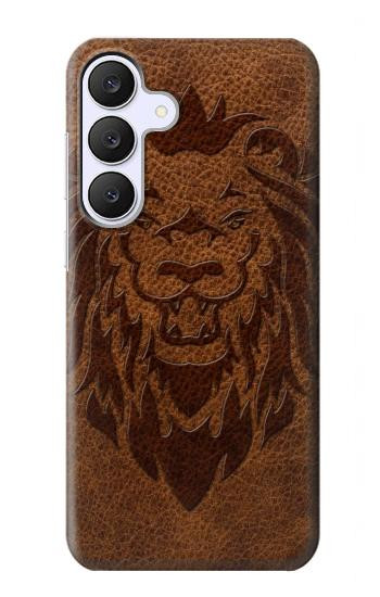 S2529 Leo Zodiac Tattoo Brown Graphic Print Hülle Schutzhülle Taschen für Samsung Galaxy S25 FE