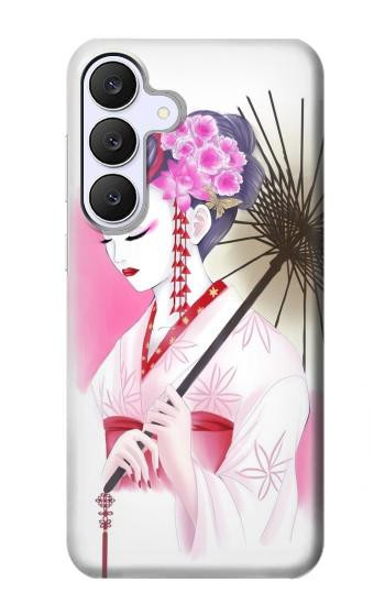 S2579 Japanese Traditional Geisha Kimono Hülle Schutzhülle Taschen für Samsung Galaxy S25 FE
