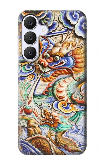 S2584 Traditional Chinese Dragon Art Hülle Schutzhülle Taschen für Samsung Galaxy S25 FE