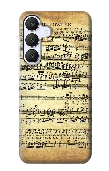 S2667 The Fowler Mozart Music Sheet Hülle Schutzhülle Taschen für Samsung Galaxy S25 FE