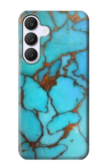 S2685 Aqua Turquoise Gemstone Graphic Printed Hülle Schutzhülle Taschen für Samsung Galaxy S25 FE