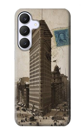 S2832 New York 1903 Flatiron Building Postcard Hülle Schutzhülle Taschen für Samsung Galaxy S25 FE, S26 FE