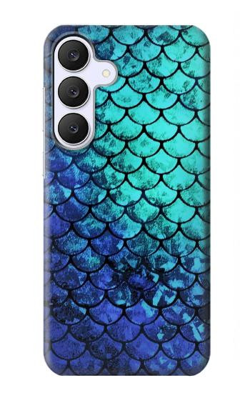 S3047 Green Mermaid Fish Scale Hülle Schutzhülle Taschen für Samsung Galaxy S25 FE