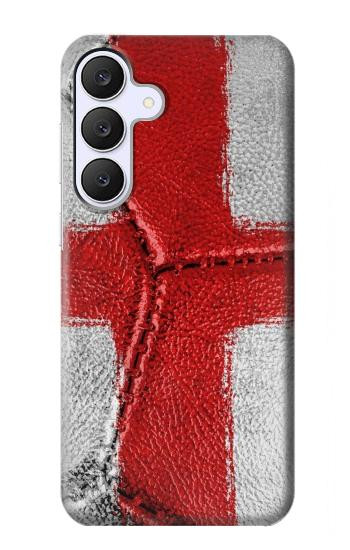 S3316 England Flag Vintage Football Graphic Hülle Schutzhülle Taschen für Samsung Galaxy S25 FE