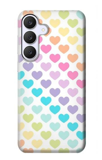 S3499 Colorful Heart Pattern Hülle Schutzhülle Taschen für Samsung Galaxy S25 FE