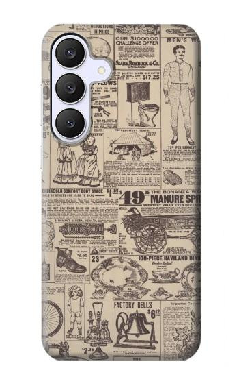 S3819 Retro Vintage Paper Hülle Schutzhülle Taschen für Samsung Galaxy S25 FE