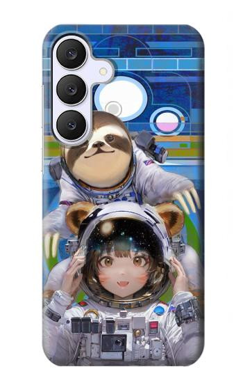 S3915 Raccoon Girl Baby Sloth Astronaut Suit Hülle Schutzhülle Taschen für Samsung Galaxy S25 FE