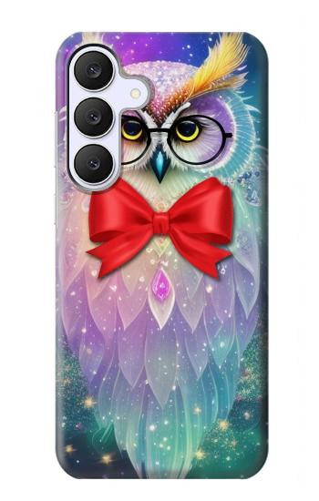 S3934 Fantasy Nerd Owl Hülle Schutzhülle Taschen für Samsung Galaxy S25 FE