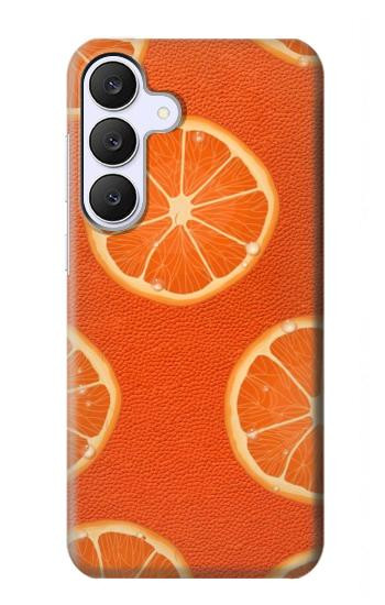 S3946 Seamless Orange Pattern Hülle Schutzhülle Taschen für Samsung Galaxy S25 FE