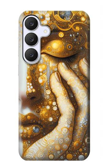 S4026 Women Crying Golden Tear Hülle Schutzhülle Taschen für Samsung Galaxy S25 FE