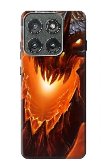 S0414 Fire Dragon Hülle Schutzhülle Taschen für Motorola Edge (2025)