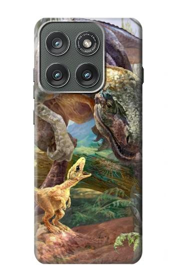 S1290 Dinosaurs T-Rex Hülle Schutzhülle Taschen für Motorola Edge (2025)