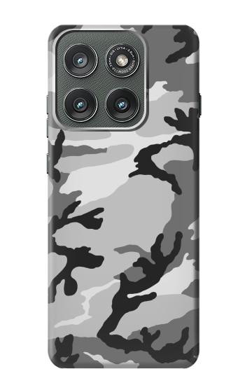 S1721 Snow Camouflage Graphic Printed Hülle Schutzhülle Taschen für Motorola Edge (2025)