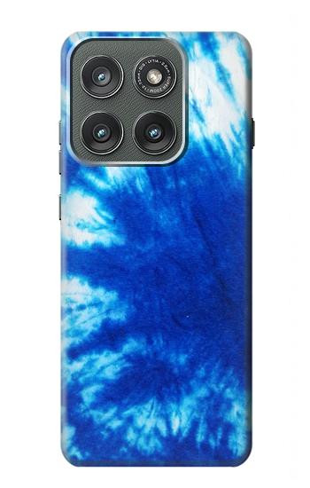 S1869 Tie Dye Blue Hülle Schutzhülle Taschen für Motorola Edge (2025)