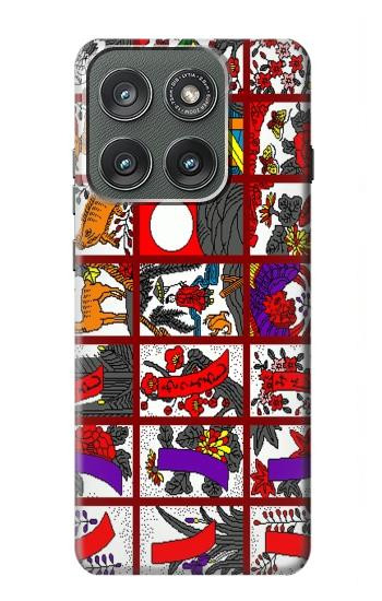 S1923 Hanafuda Japanese Flower Card Hülle Schutzhülle Taschen für Motorola Edge (2025)
