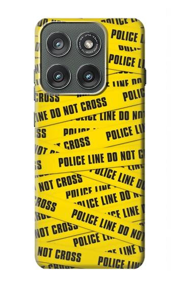 S2088 Police Line Do Not Cross Hülle Schutzhülle Taschen für Motorola Edge (2025)
