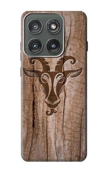 S2183 Goat Wood Graphic Printed Hülle Schutzhülle Taschen für Motorola Edge (2025)