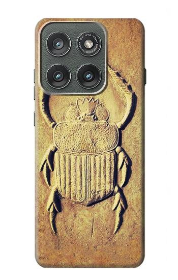 S2401 Egyptian Scarab Beetle Graphic Printed Hülle Schutzhülle Taschen für Motorola Edge (2025)