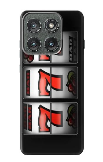S2406 Slot Machine Lucky 777 Hülle Schutzhülle Taschen für Motorola Edge (2025)