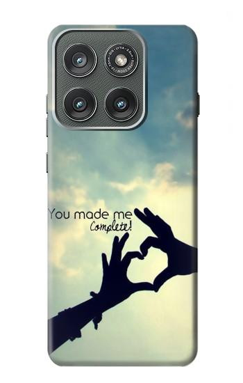 S2640 You Made Me Complete Love Hülle Schutzhülle Taschen für Motorola Edge (2025)