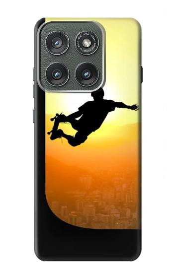 S2676 Extreme Skateboard Sunset Hülle Schutzhülle Taschen für Motorola Edge (2025)
