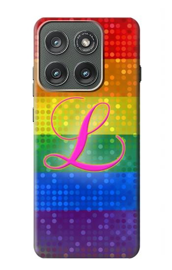 S2900 Rainbow LGBT Lesbian Pride Flag Hülle Schutzhülle Taschen für Motorola Edge (2025)