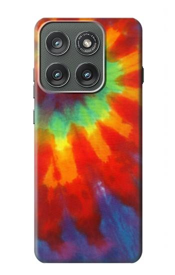 S2985 Colorful Tie Dye Texture Hülle Schutzhülle Taschen für Motorola Edge (2025)