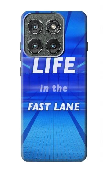 S3136 Life in the Fast Lane Swimming Pool Hülle Schutzhülle Taschen für Motorola Edge (2025)