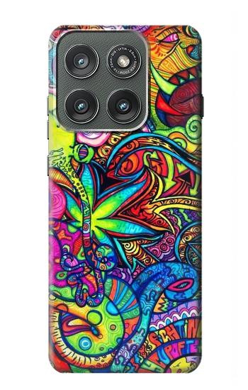 S3255 Colorful Art Pattern Hülle Schutzhülle Taschen für Motorola Edge (2025)