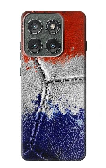 S3304 France Flag Vintage Football Graphic Hülle Schutzhülle Taschen für Motorola Edge (2025)