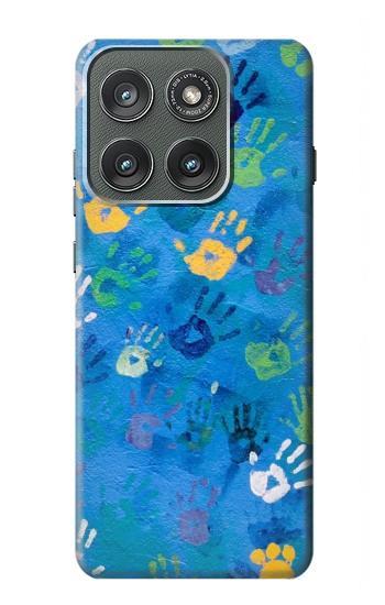 S3403 Hand Print Hülle Schutzhülle Taschen für Motorola Edge (2025)